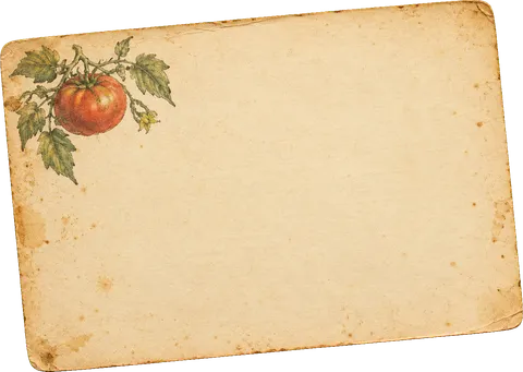 An aged handwritten recipe card for Sugo della Mamma, tomato sauce